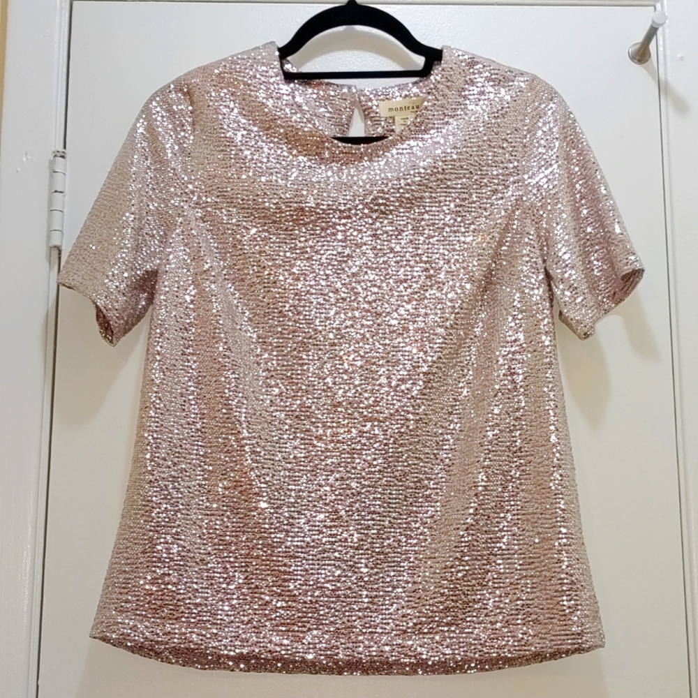 Monteau Sequined Top